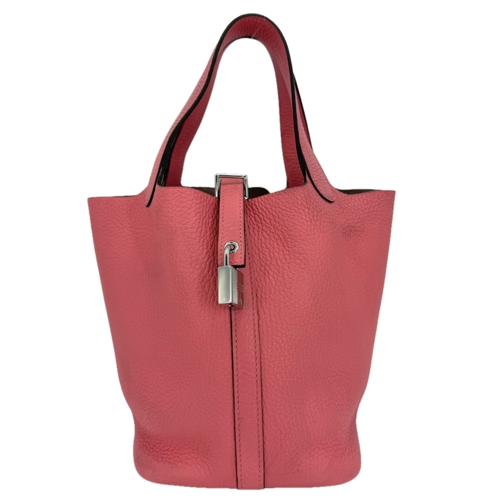 Hermes Picotin Lock PM handbag for women, HERMES A stamp, Taurillon Clemence ...